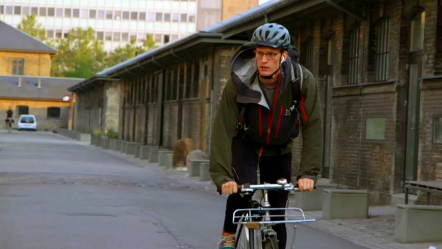 Mikkel Hartmann Hansen p? cykel